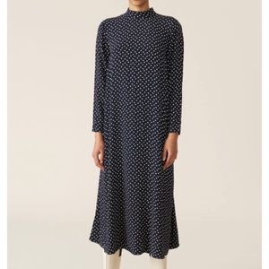 NWT Ganni Heart Polka Dot Dress